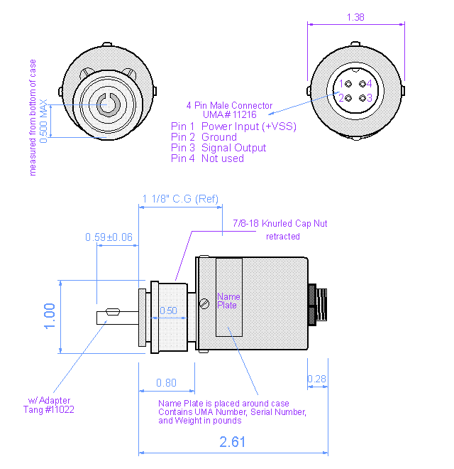 1A3 Tachometer Sending Unit – UMA Instruments